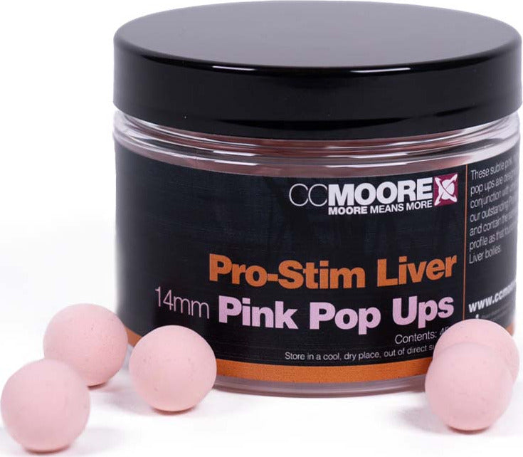 Pro-Stim Játra - Pop-up boilies - 14mm - Růžová Pro-Stim Játra - Pop-up boilies - 14mm - Růžová