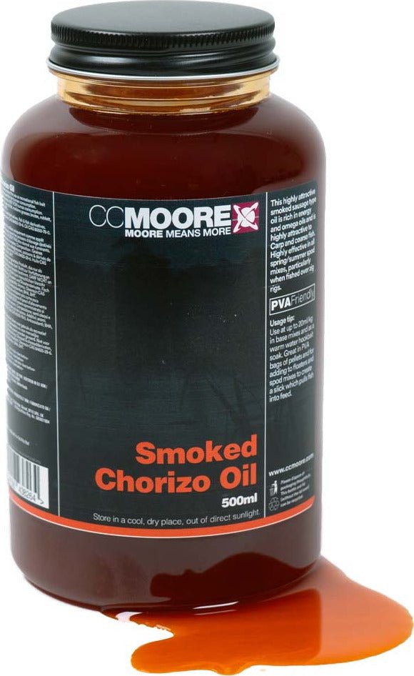 CC Moore Smoked Chorizo Oil - 500ml - dé KarperCentrale CC Moore Smoked Chorizo Oil - 500ml - dé KarperCentrale