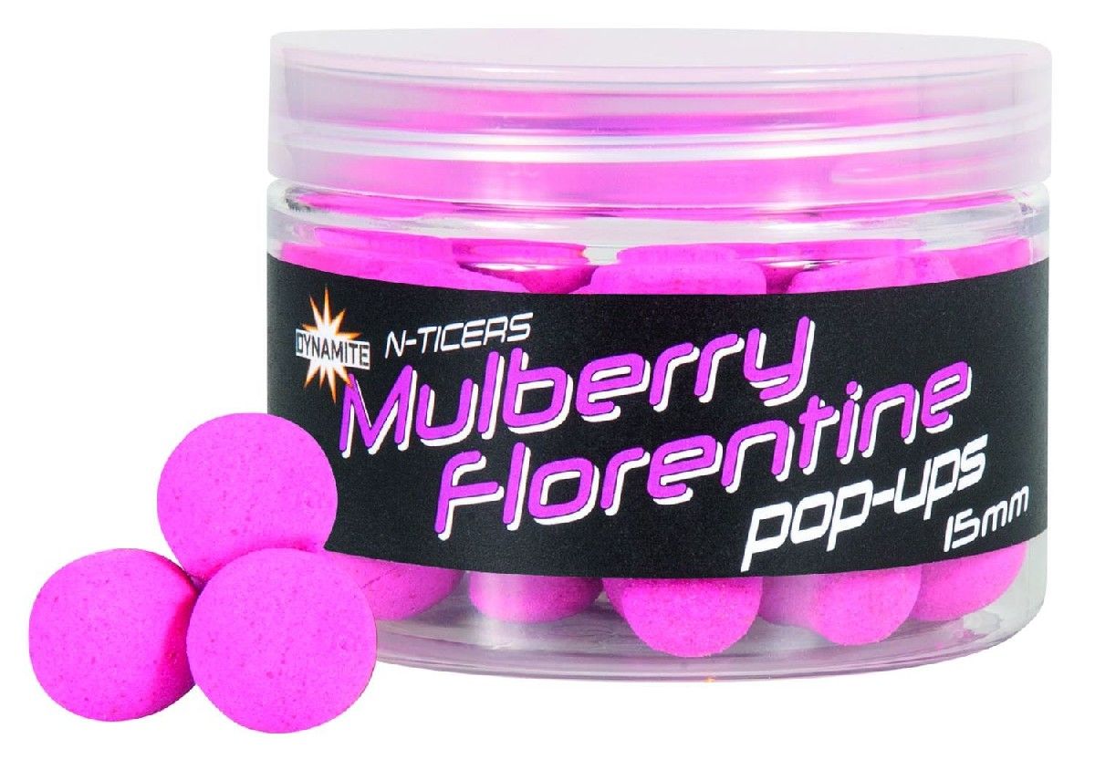 Dynamite Baits N - Ticer Pop - Ups - 15mm - Mulberry Florentine - KarperCentrale Dynamite Baits N - Ticer Pop - Ups - 15mm - Mulberry Florentine - KarperCentrale