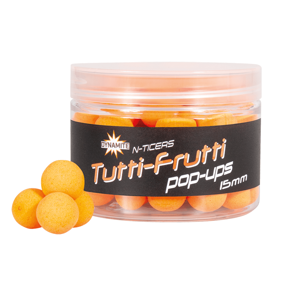 Dynamite Baits N - Ticer Pop - Ups - 15mm - Tutti Frutti - KarperCentrale Dynamite Baits N - Ticer Pop - Ups - 15mm - Tutti Frutti - KarperCentrale