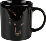 Fox Black and Camo Head Ceramic Mok - dé KarperCentrale