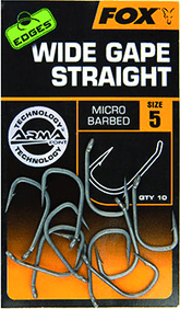 Fox Edges Armapoint Wide gape Straight - Karperhaak - dé KarperCentrale
