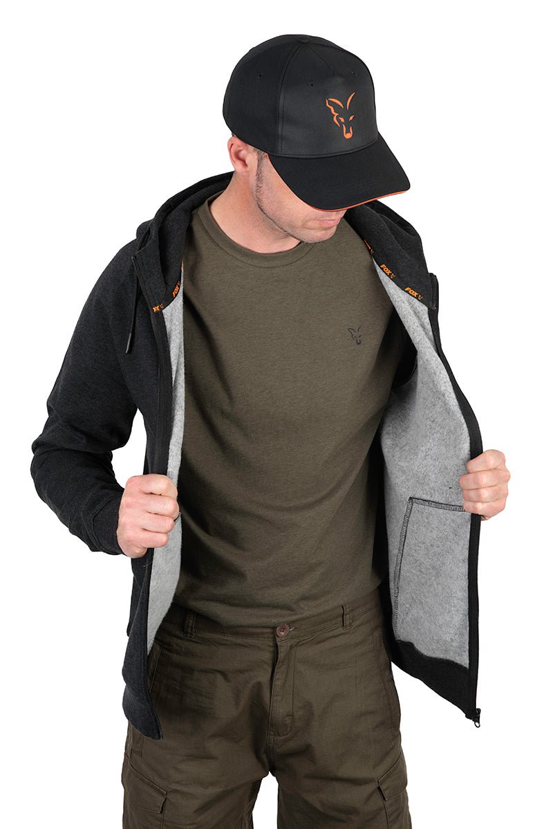 Fox Collection LW Hoody Black/Orange - dé KarperCentrale