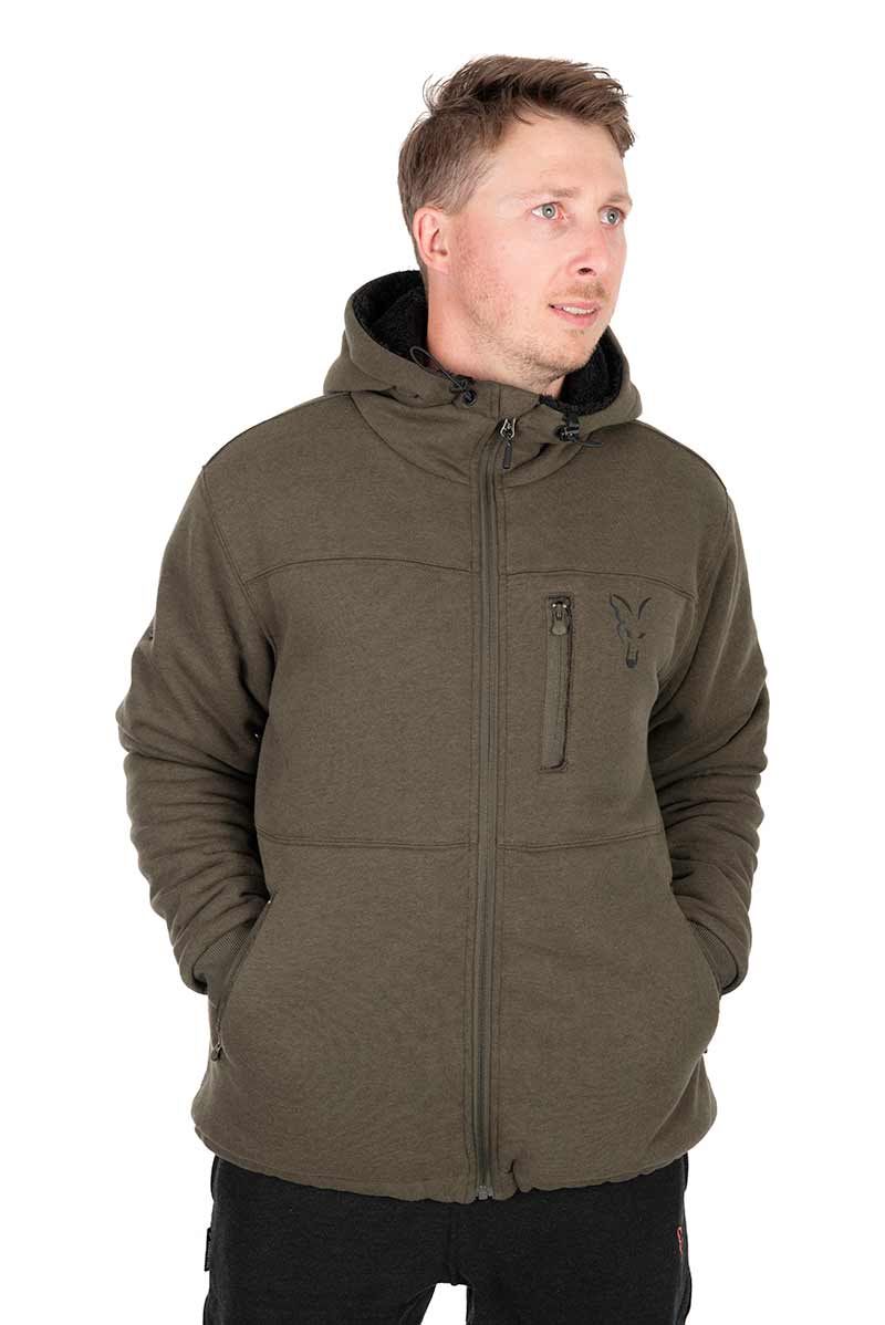 Kolekcja Sherpa Hoody Zielono-Czarny