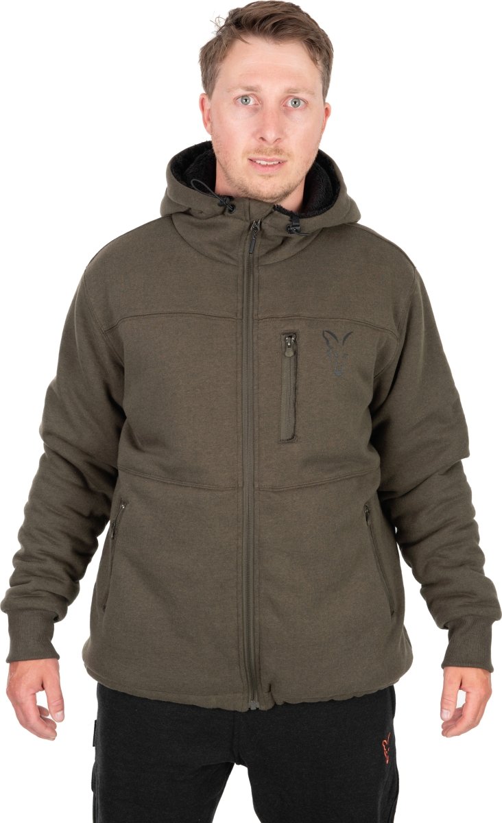 Kolekcja Sherpa Hoody Zielono-Czarny