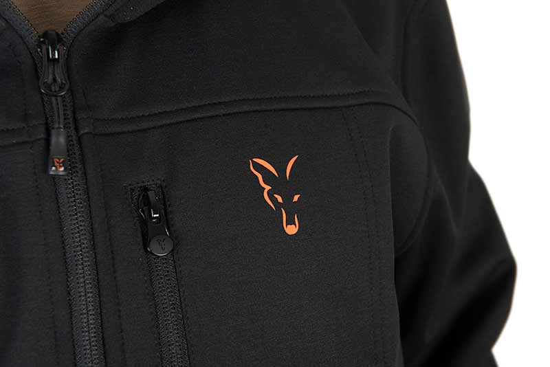 Fox Collection Soft Shell Jkt Black/Orange - dé KarperCentrale