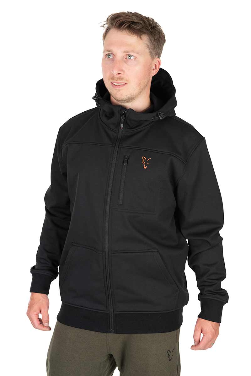 Kollektion Soft Shell Jacke Schwarz/Orange