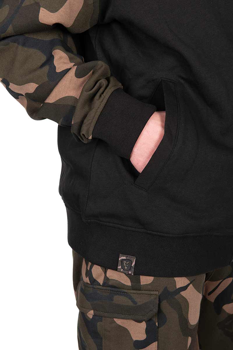 Fox LW Black Camo Split Zip Hoody - dé KarperCentrale