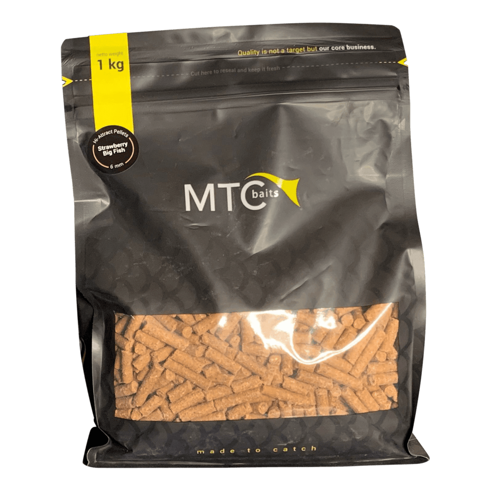 MTC Strawberry Big Fish - Pellets - 1KG - 6mm - dé KarperCentrale